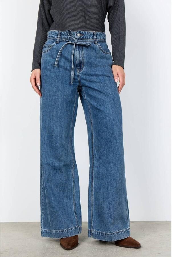 Soyaconcept wide leg jeans medium blue denim