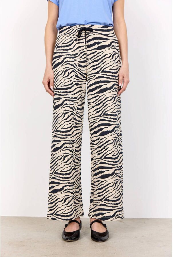 Soyaconcept wide leg regular waist sweatpants zwart
