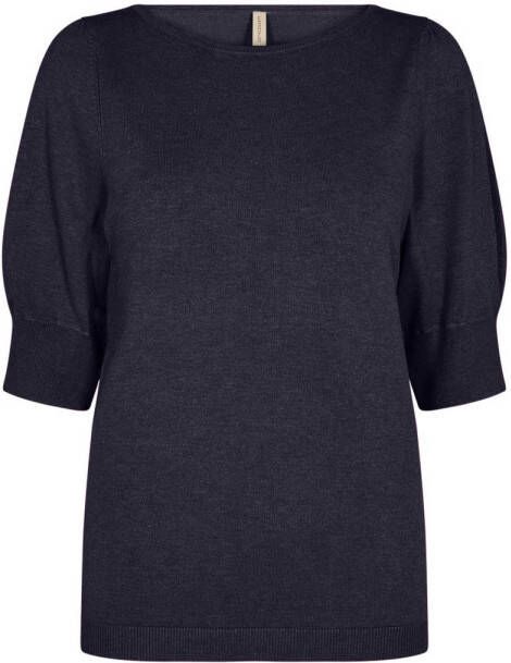 Soyaconcept Trui met ronde hals Blue Dames