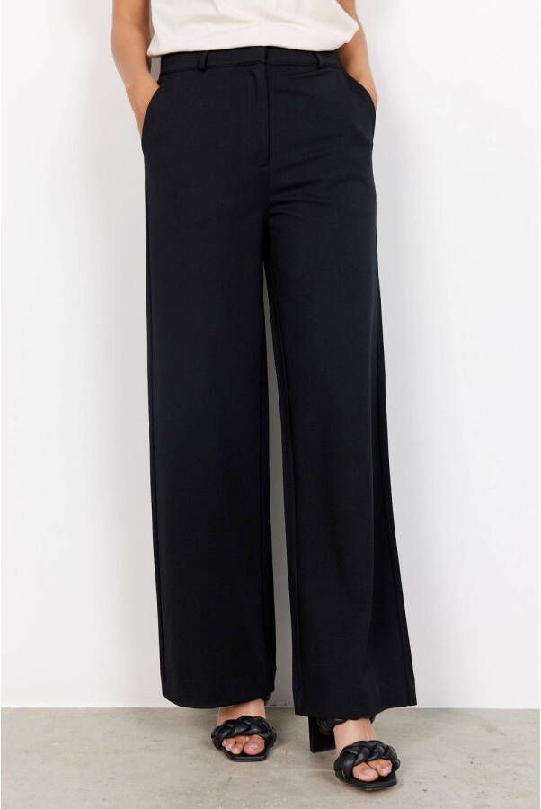 Soyaconcept Wide leg stoffen broek met paspelzak model 'DANIELA'