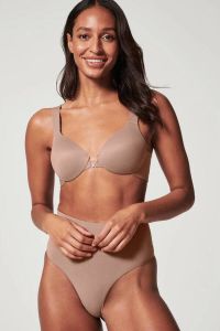 SPANX corrigerende string Ecocare Seamless Shaping donkerbeige