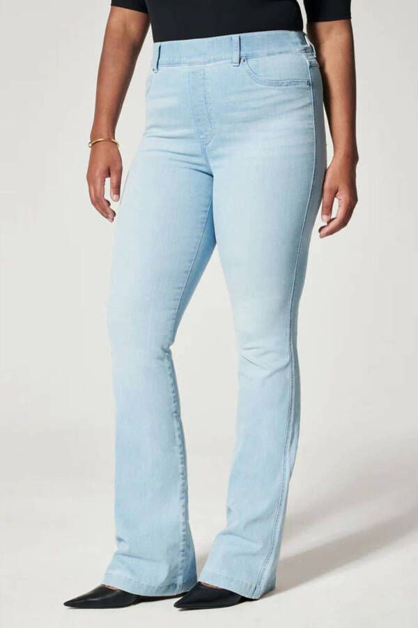 SPANX high waist flared jeans light blue denim