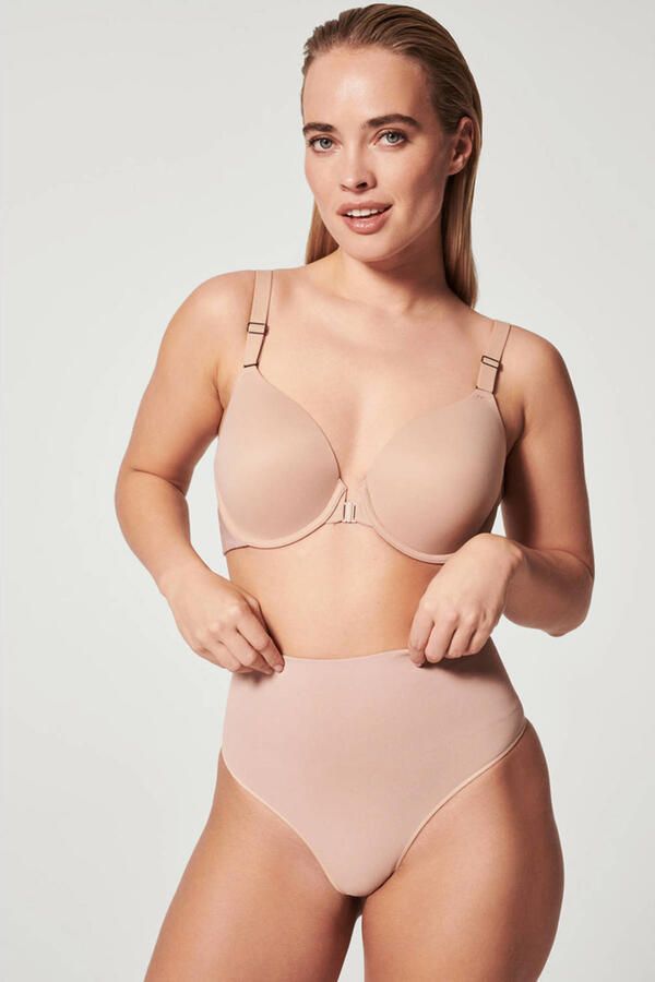 SPANX Ecocare Seamless Shaping seamless medium corrigerende string lichtbeige - Foto 3