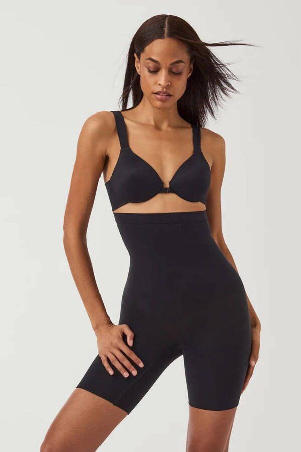 SPANX sculpt™ Seamless Power seamless high waist sterk corrigerende short zwart