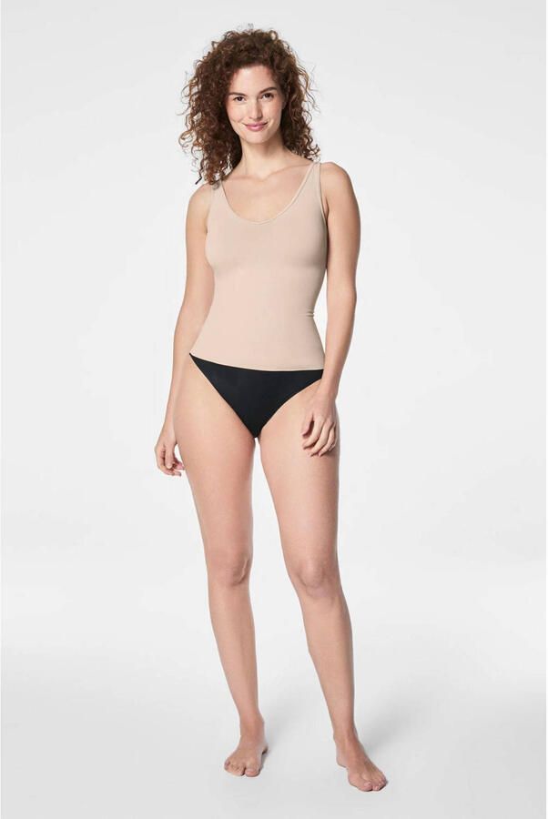 SPANX sculpt™ Seamless Power seamless sterk corrigerend hemd beige