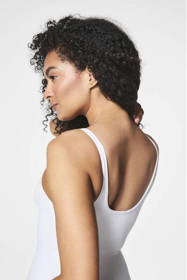 SPANX Everyday Seamless Shaping seamless medium corrigerend hemd wit