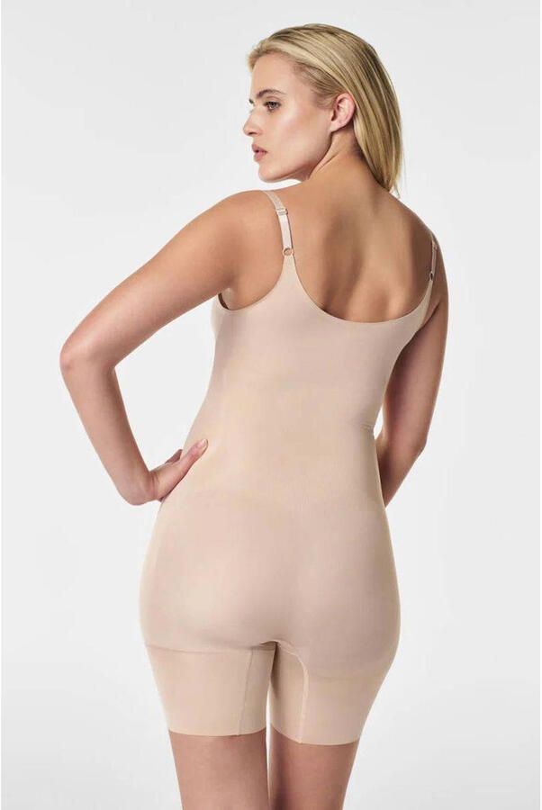 SPANX sculpt™ OnCore sterk corrigerende Open-Bust Mid-Thigh bodysuit beige - Foto 3