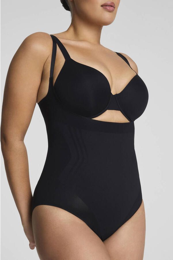 SPANX sculpt™ GoFigure seamless sterk corrigerende body Open Bust Bodysuit zwart - Foto 3