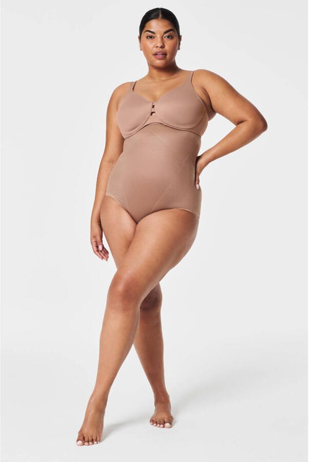 SPANX shape™ Invisible high waist medium corrigerende slip donkerbeige - Foto 2