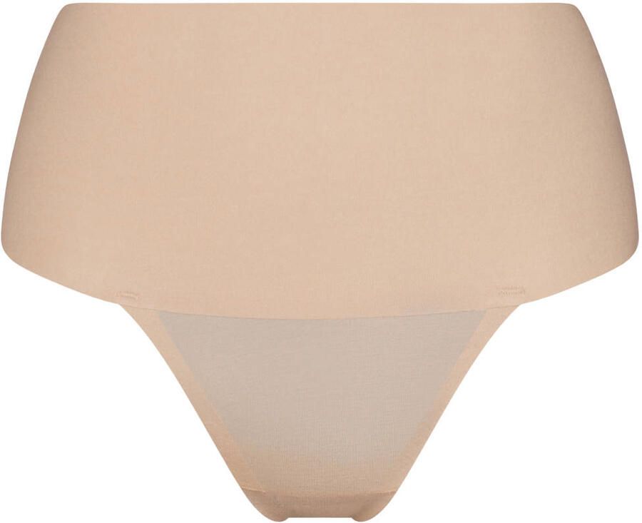 SPANX Undie-tectable corrigerende string Supima Cotton lichtbeige