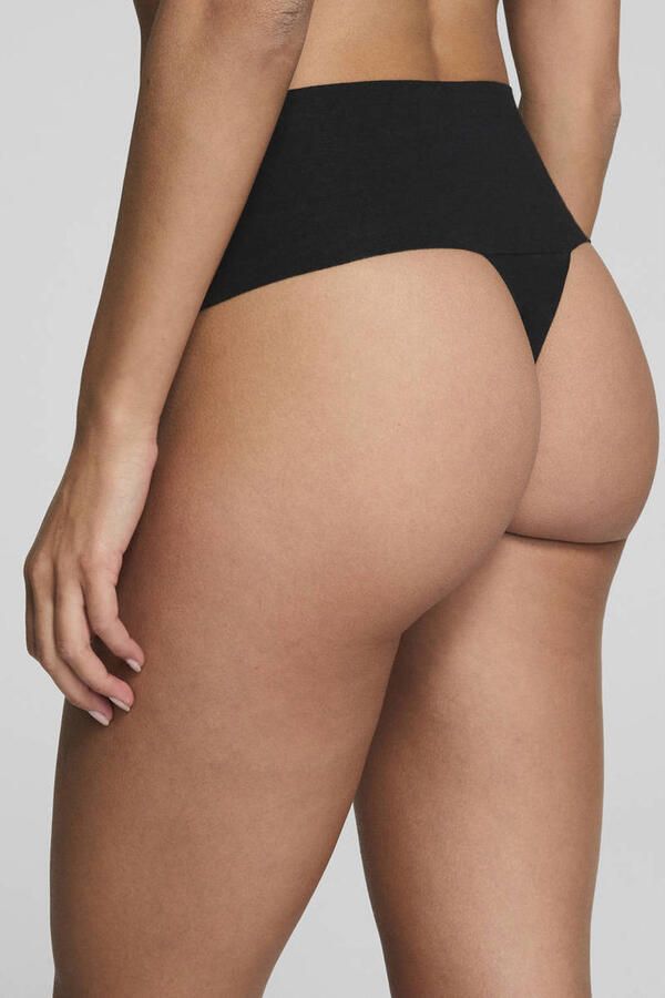 SPANX Undie-tectable corrigerende string Supima Cotton zwart - Foto 3