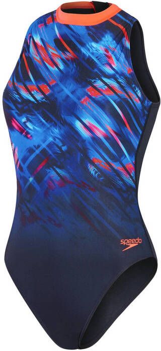 Speedo ECO Endurance+ sportbadpak Hydrasuit donkerblauw oranje