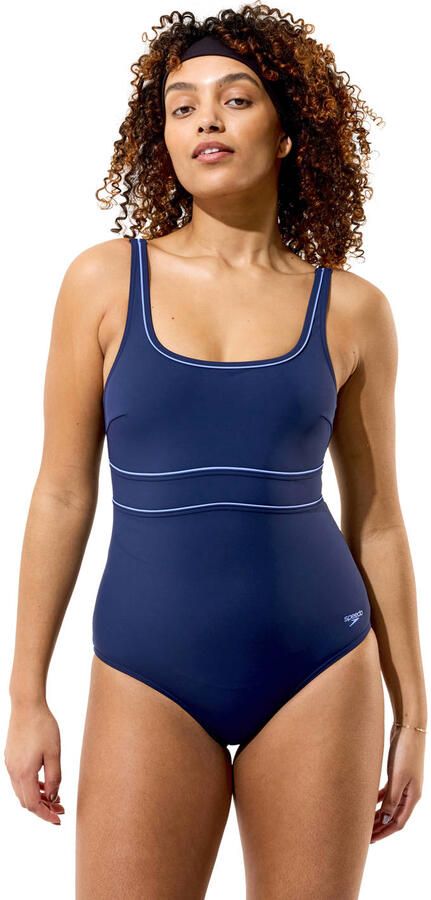 Speedo corrigerend badpak donkerblauw