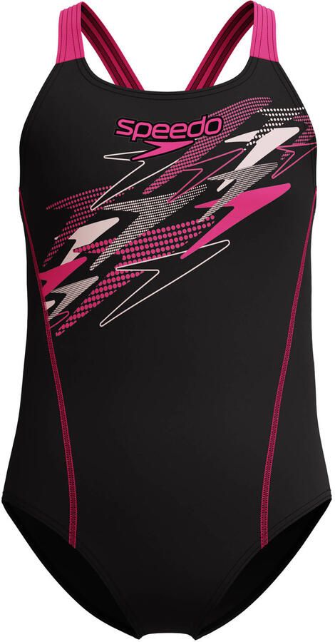 Speedo EnduraFlex sportbadpak Medley Logo Medalist zwart roze