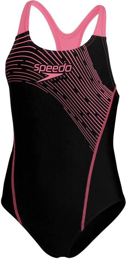 Speedo ECO EnduraFlex sportbadpak Medley medalist zwart roze Meisjes Gerecycled polyamide 176 - Foto 3