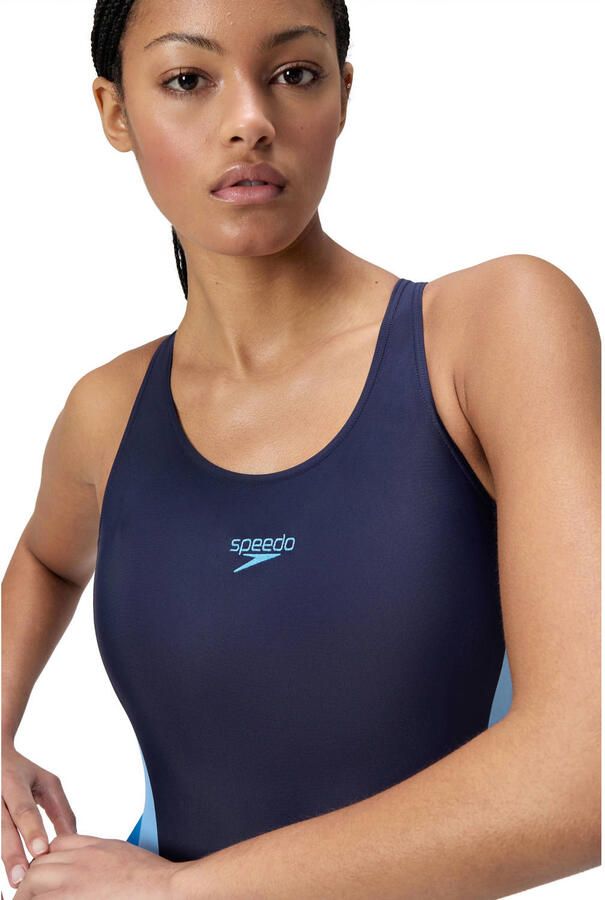 Speedo EnduraFlex sportbadpak Muscleback donkerblauw blauw