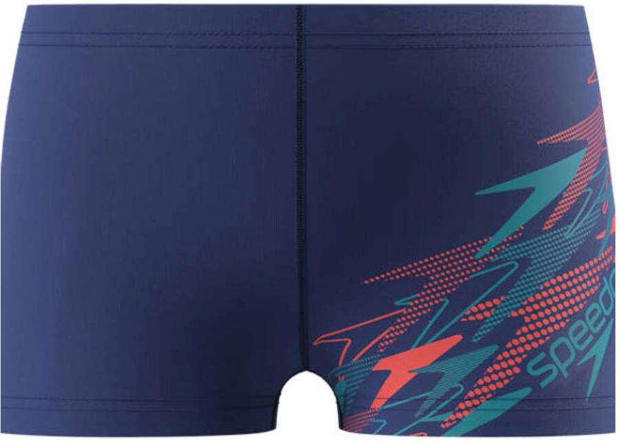 Speedo EnduraFlex zwemboxer donkerblauw oranje