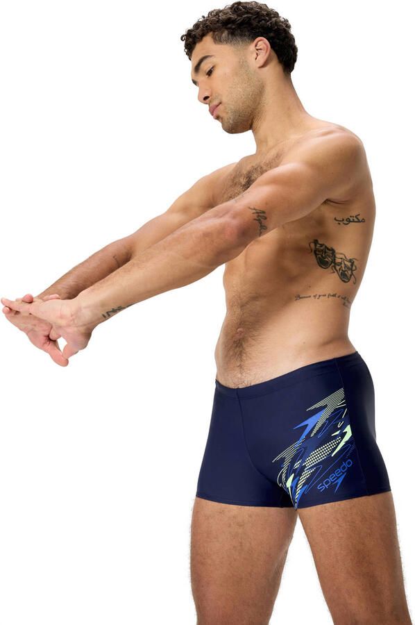 Speedo EnduraFlex zwemboxer Medley Logo donkerblauw - Foto 2