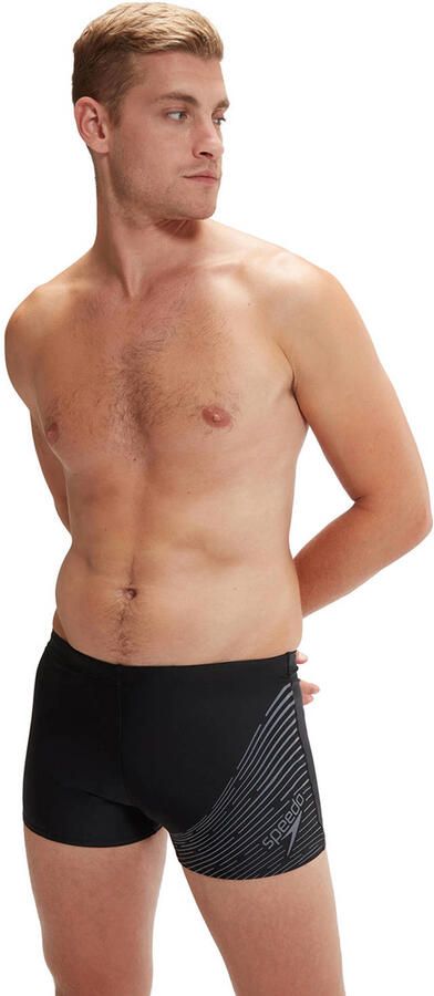 Speedo EnduraFlex zwemboxer Medley Logo zwart donkergrijs - Foto 2