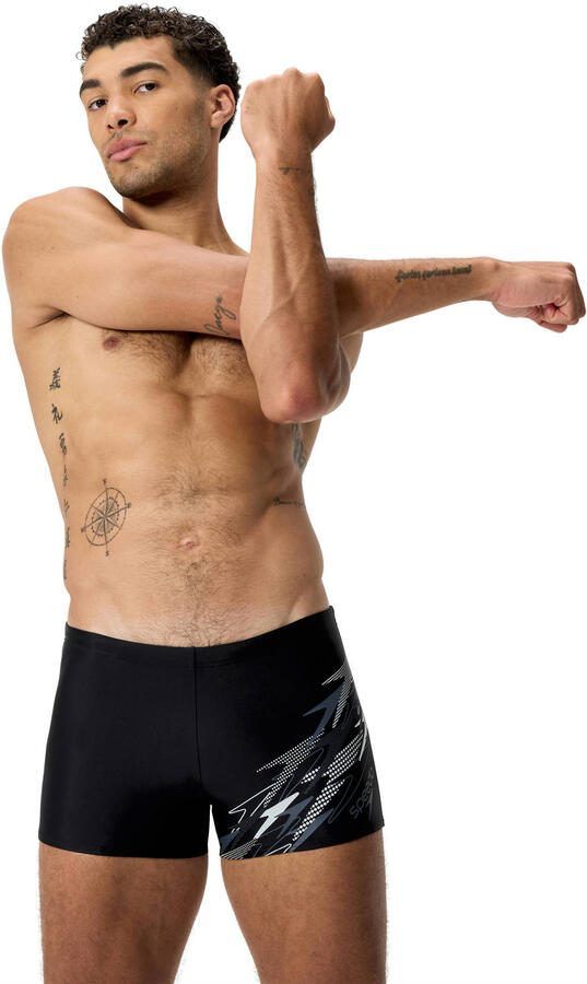 Speedo EnduraFlex zwemboxer Medley Logo zwart grijs - Foto 3