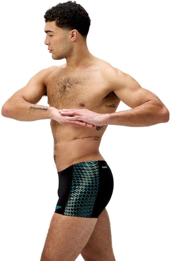 Speedo Endurance+ MAX zwemboxer Tech Panel zwart groen - Foto 1