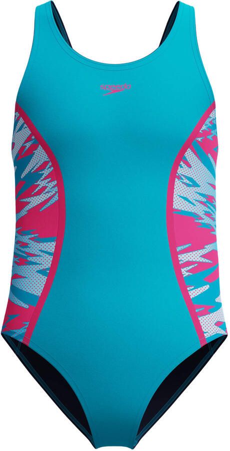 Speedo Endurance Pro sportbadpak Hyperboom Splice turquoise roze