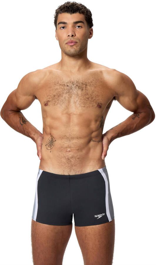 Speedo Endurance Pro zwemboxer Splice zwart grijs