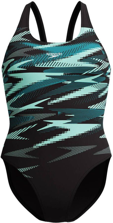 Speedo Endurance+ sportbadpak HyperBoom Medalist zwart groen - Foto 2