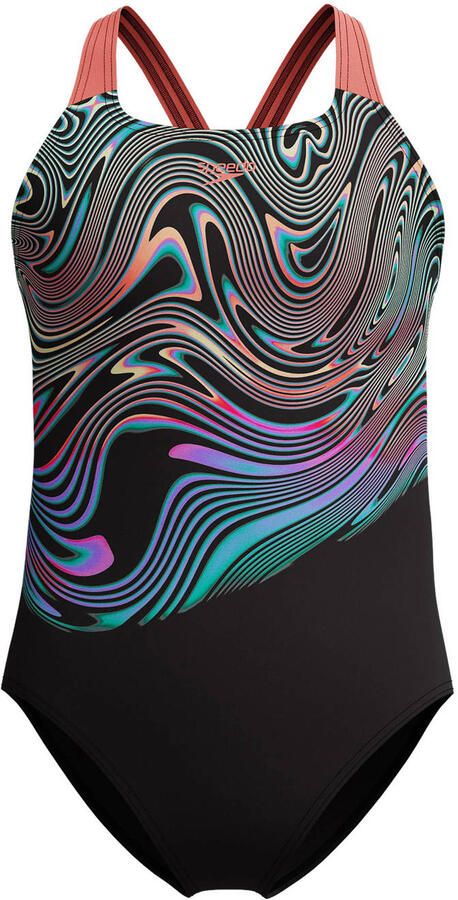 Speedo ECO+ Digital Placement Powerback Badpak Meisjes