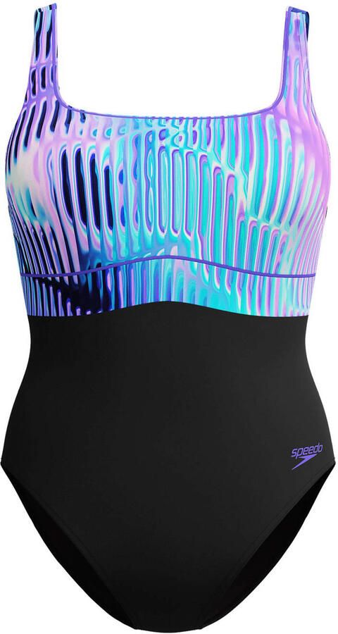 Speedo Shape Comprex Ultra corrigerend badpak Contour Eclipse zwart blauw - Foto 2