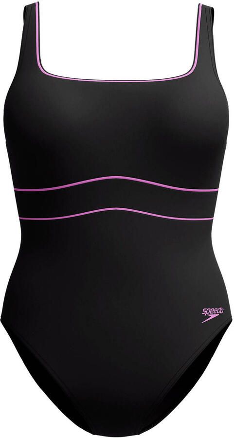 Speedo Shape Comprex Ultra corrigerend badpak Contour Eclipse zwart roze