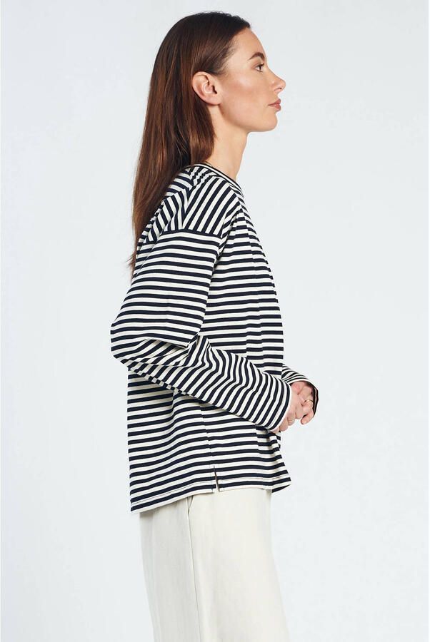 Spooq the label gestreepte longsleeve zwart - Foto 3