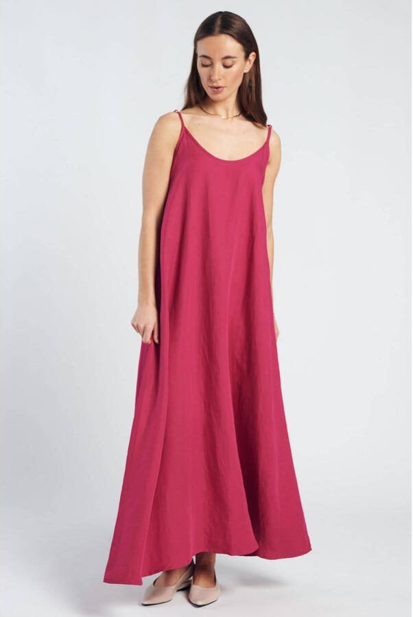 Spooq the label maxi jurk fuchsia