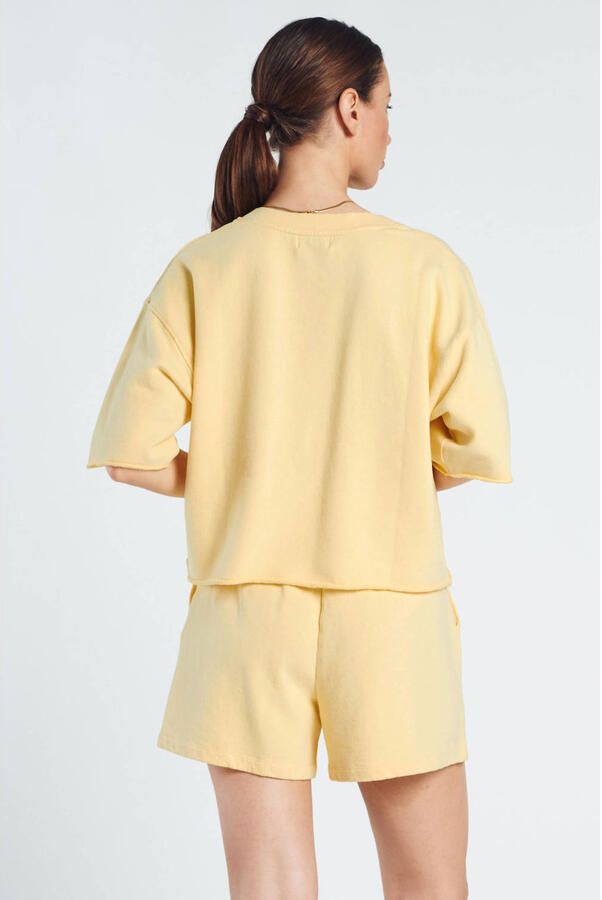 Spooq the label regular waist sweatshort geel - Foto 3