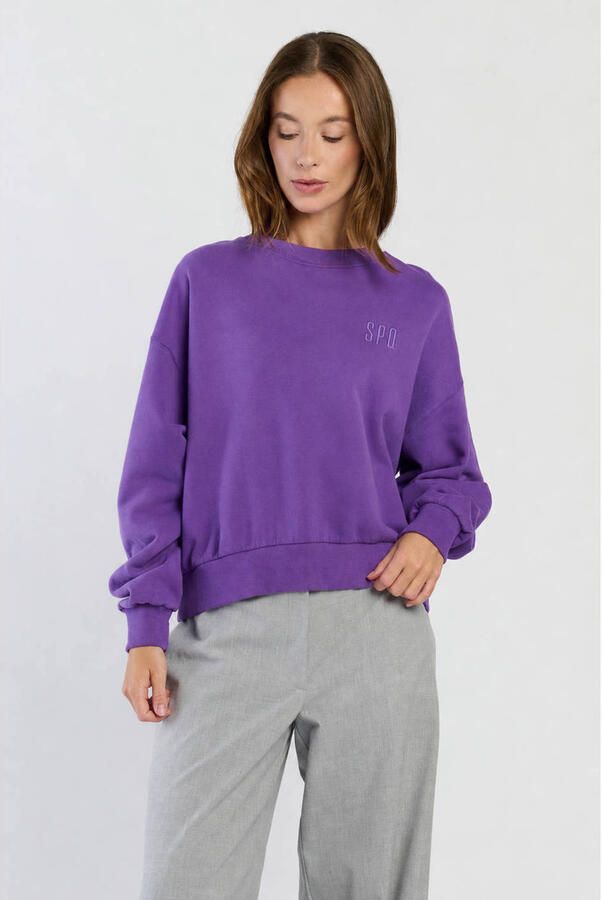 Spooq the label sweater met logo paars - Foto 2
