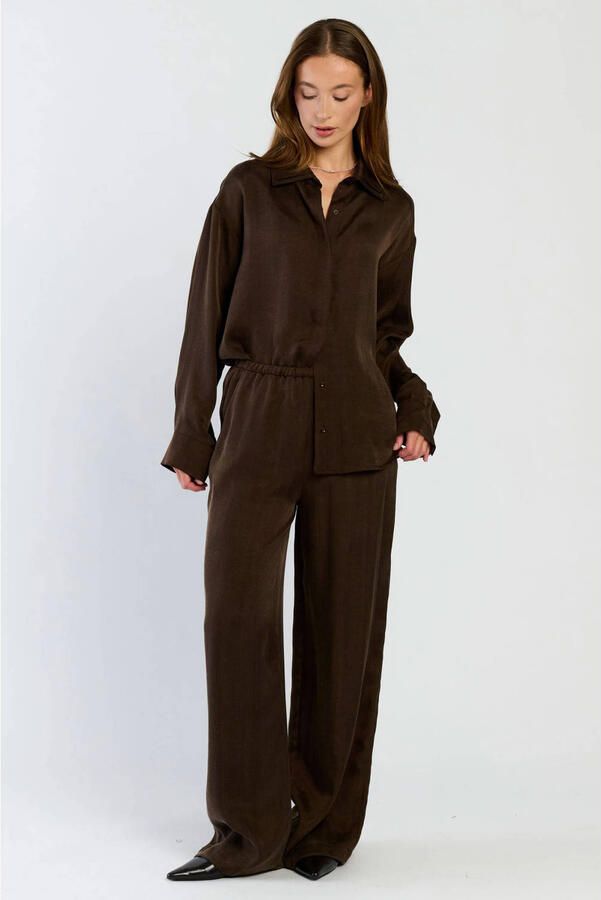 Spooq the label top donkerbruin