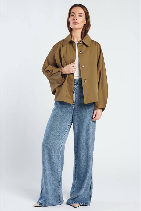 Spooq the label trenchcoat olijfgroen - Foto 3