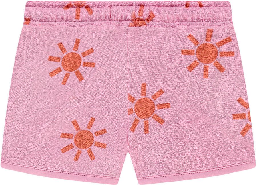 Stains&Stories casual short roze met textuur - Foto 2