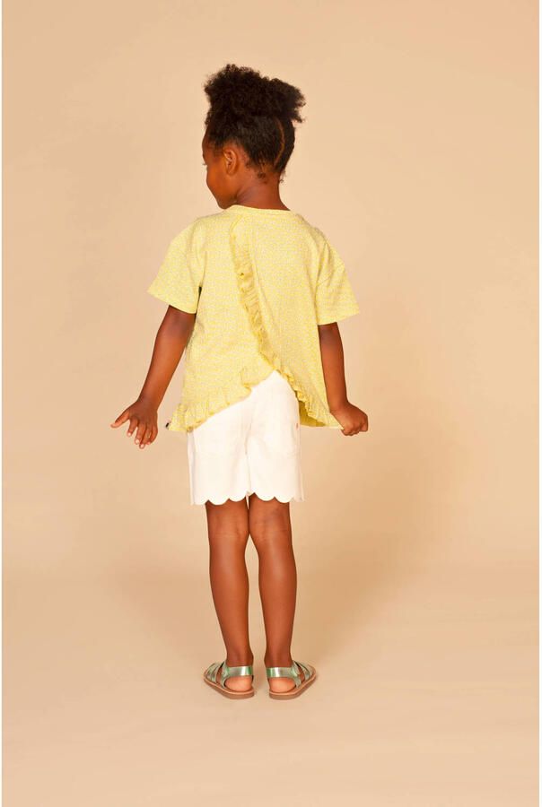 Stains&Stories gebloemd T-shirt lichtgroen - Foto 2