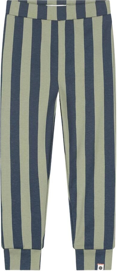 Stains&Stories gestreepte pyjama groen donkerblauw Jongens Katoen Ronde hals - Foto 3