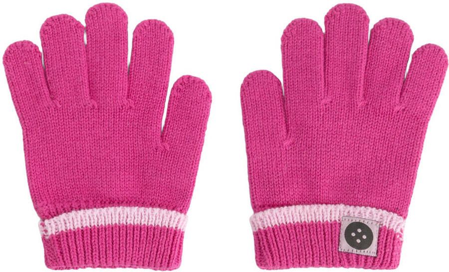 Stains&Stories katoenen handschoenen roze Paars Effen