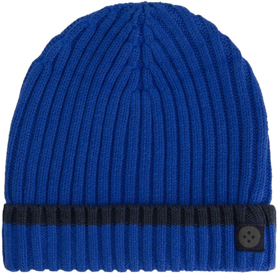 Stains&Stories katoenen muts blauw