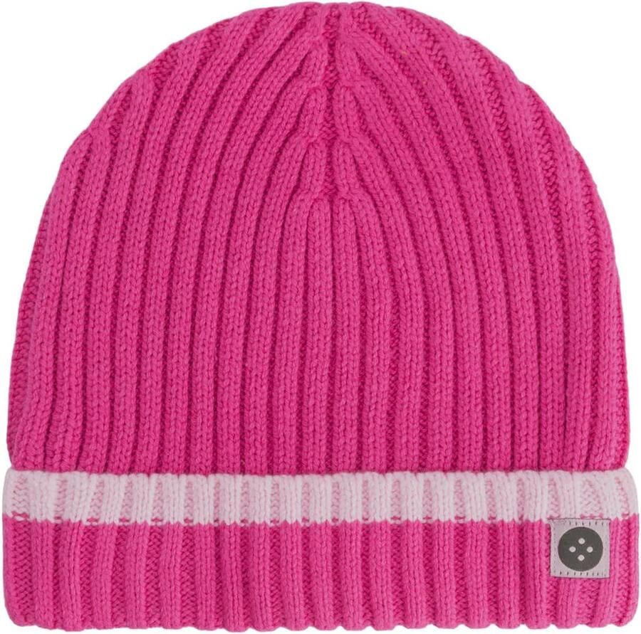 Stains&Stories katoenen muts roze Paars Effen