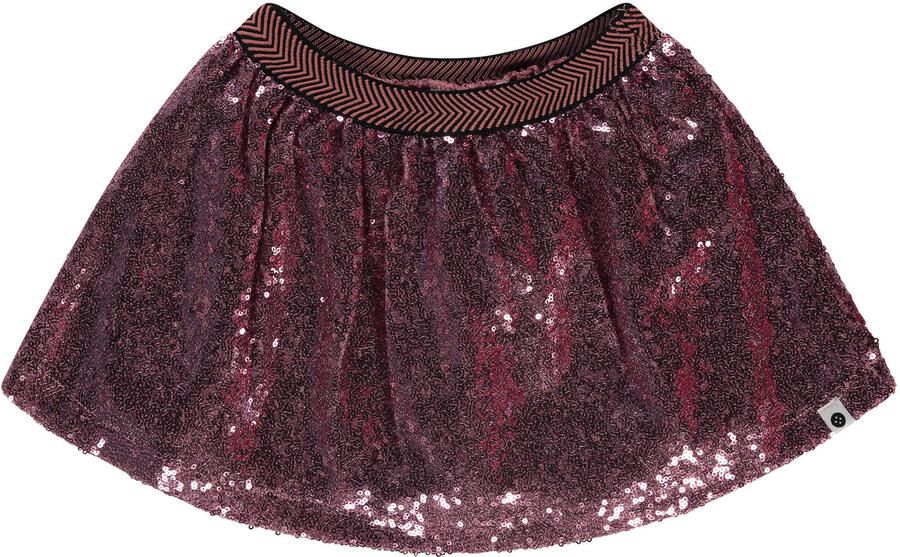 Stains&Stories korte rok met pailletten roze