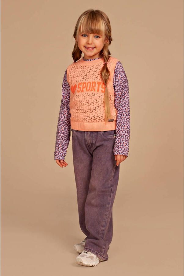 Stains&Stories longsleeve met print lila - Foto 2
