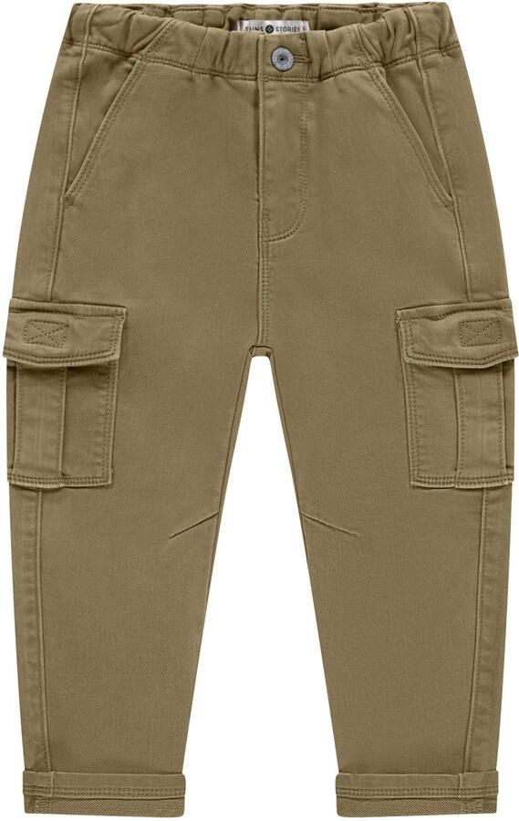 Stains&Stories loose casual broek bruin - Foto 2
