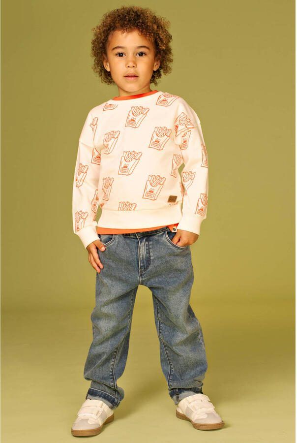 Stains&Stories loose fit jeans medium blue denim