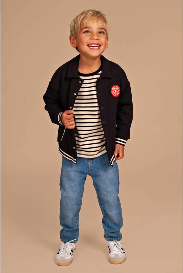 Stains&Stories loose fit jeans mediumblauw Jongens Stretchkatoen Effen - Foto 2