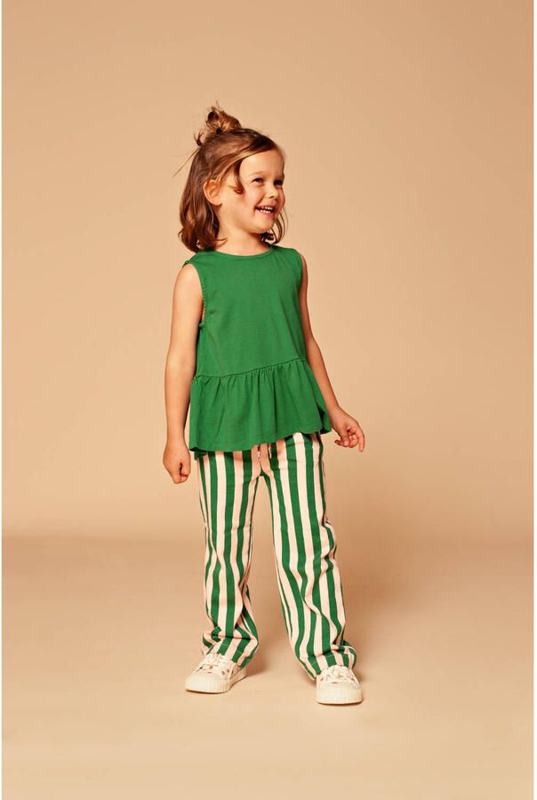 Stains&Stories mouwloze top groen - Foto 1