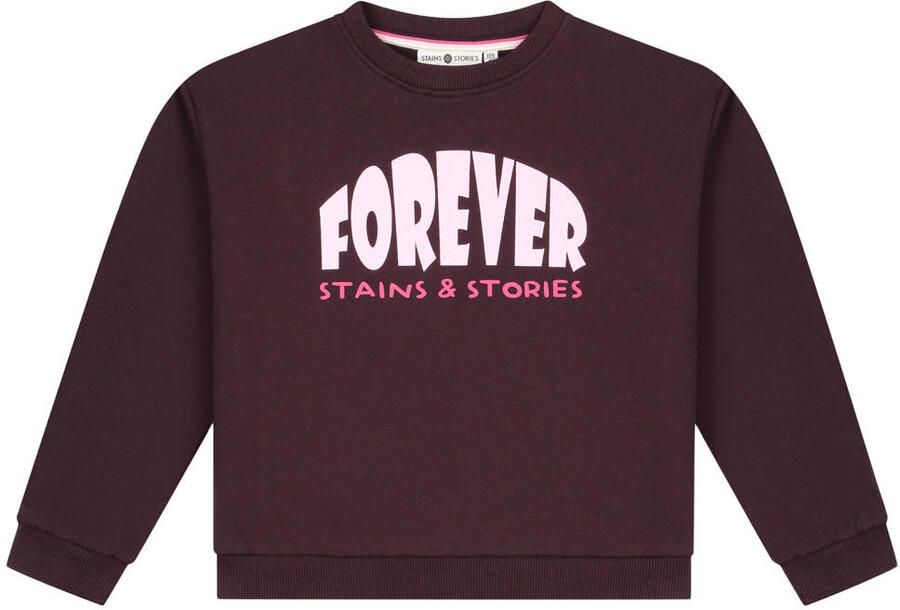 Stains&Stories sweater donkerrood